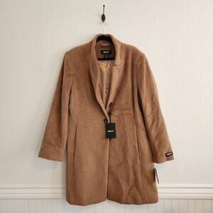 DKNY Women's Size 18 Single‎ Breasted Walker Wool Coat NWT Retail $500 NWT